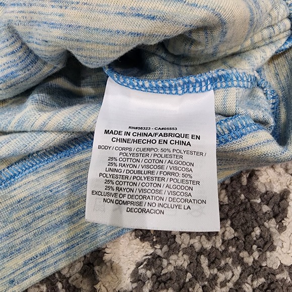 Nike blue and cream full zip up women's size small hoodie - Picture 4 of 7